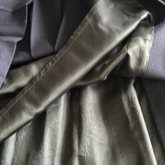 Navy Pleated Midi Full/A-Line Skirt - Picture 12 of 12